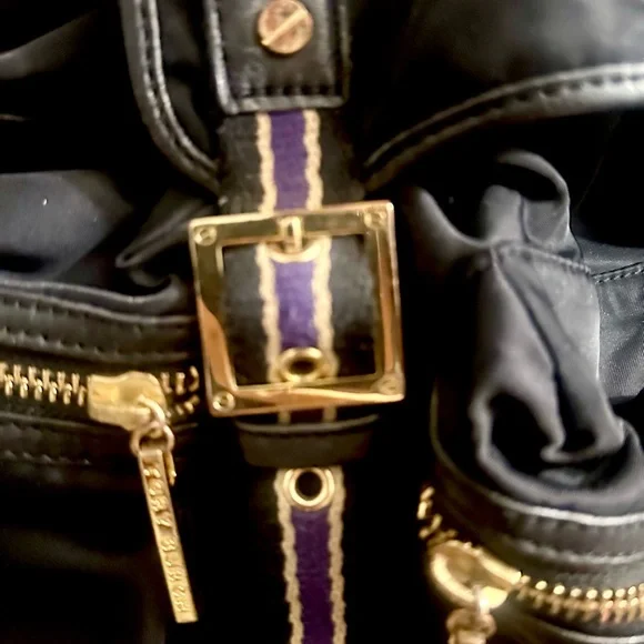 Tory Burch Nylon Backpack – Black & Gold – Authentic - Picture 4 of 16